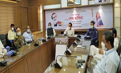 জয়পুরহাটে শপিংমল ও বিপণী বিতান বন্ধ ঘোষণা