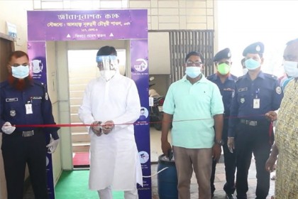 করোনা প্রতিরোধে ভোলায় ৬টি জীবানুনাশক টানেল স্থাপন