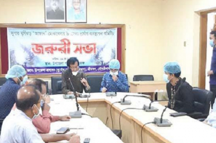 ঘূর্ণিঝড় 'আম্ফান' মোকাবেলায় প্রস্তুত শ্রীমঙ্গল উপজেলা প্রশাসন 