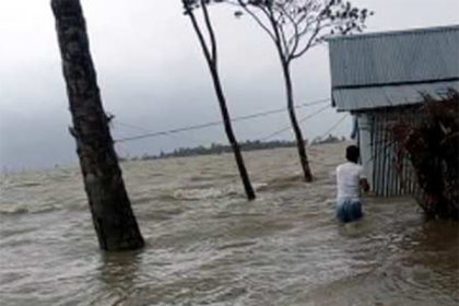 ঘূর্ণিঝড় আম্ফানে পটুয়াখালীর অর্ধশত গ্রাম প্লাবিত