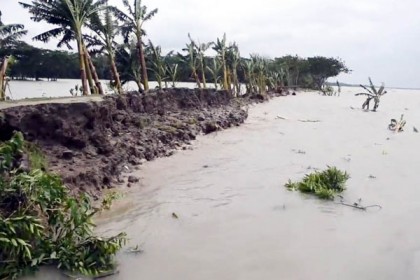 ঝালকাঠিতে আম্ফানের প্রভাবে ৬০ গ্রাম প্লাবিত