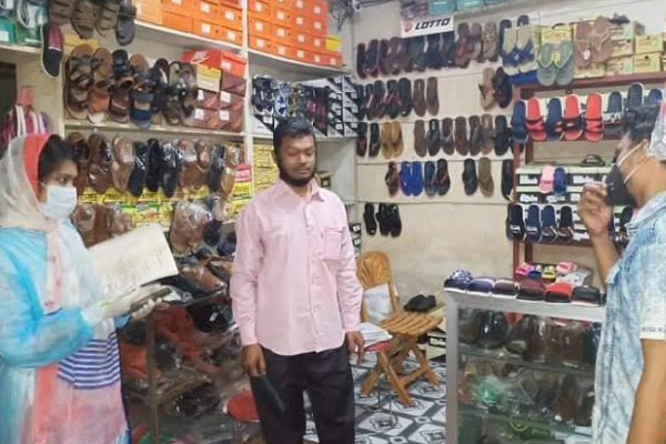 বরিশালে স্বাস্থ্য বিধি উপেক্ষা করায় ভ্রাম্যমান আদালতের জরিমানা