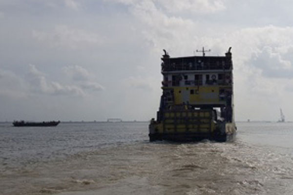 কাঁঠালবাড়ি-শিমুলিয়া নৌরুটে ফেরি চলাচল শুরু