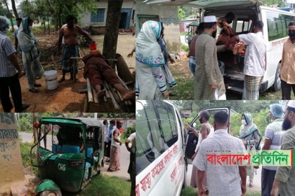 বেপরোয়া সিএনজি চালকের চিকিৎসা করালেন ইউএনও