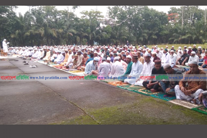 নির্দেশনা উপেক্ষা করে বিশ্বনাথে ঈদগাহেই জামাত!  