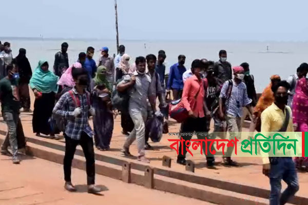 এবার ঢাকা ফেরার পালা, পাটুরিয়া ঘাটে বাড়ছে ভিড়