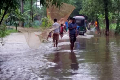 সিলেটে বেড়েই চলছে নদীর পানি, নিম্নাঞ্চল প্লাবিত
