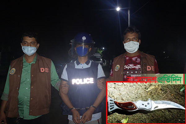 বাউফলে যুবলীগ কর্মী হত্যায় আসামি গ্রেফতার, চাকু উদ্ধার