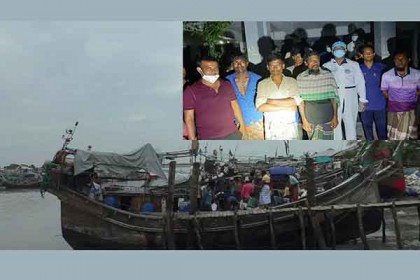 কলাপাড়ায় ট্রলারসহ ১৫ জেলে আটক