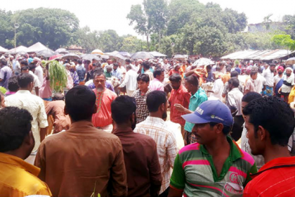 ঠাকুরগাঁওয়ে সরকারি নির্দেশনা না মেনেই বসছে গবাদিপশুর হাট