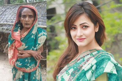 নিঃসন্তান অসহায় বৃদ্ধার দায়িত্ব নিলেন সুজানা জাফর