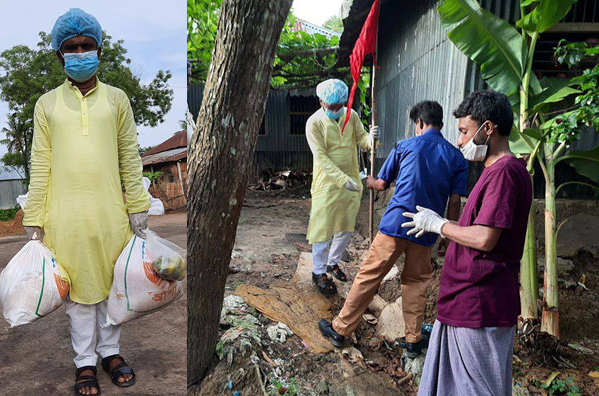 করোনা রোগীকে খাদ্য পৌঁছে দিলেন ইউপি চেয়ারম্যান, বাড়ি লকডাউন করল প্রশাসন
