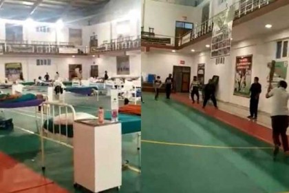 কোয়ারেন্টাইন সেন্টারেই চলছে ক্রিকেট ম্যাচ