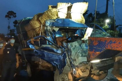 নাটোরে ট্রাকের সঙ্গে সংঘর্ষে মাইক্রোবাস চালক নিহত