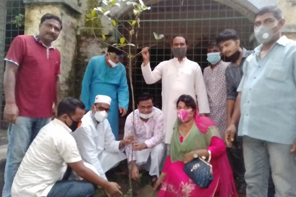 নাটোরে বৃক্ষরোপণ করলো স্বেচ্ছাসেবক লীগ নেতাকর্মীরা