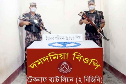 টেকনাফে বিজিবির অভিযানে সাড়ে ৯ হাজার ইয়াবা উদ্ধার