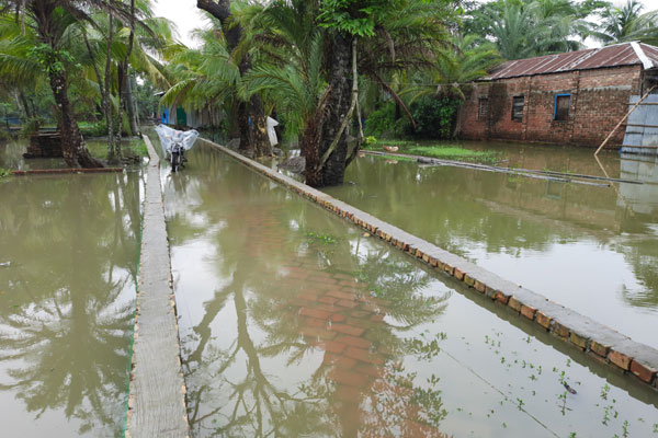 ৩ নম্বর সংকেত, বৃষ্টিতে মোংলা বন্দরে পণ্য ওঠা-নামা বন্ধ