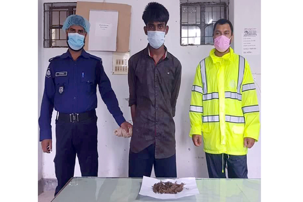 কুয়াকাটায় গাঁজাসহ যুবক আটক 

