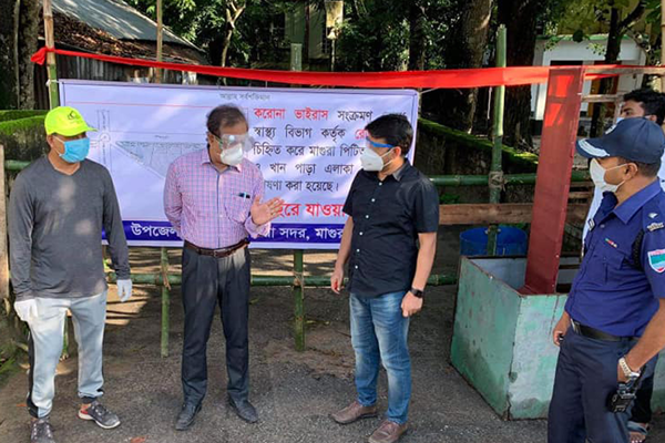 মাগুরায় রেড জোন ও লকডাউন ঘোষণা

