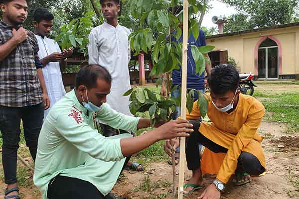 ভালুকায় ছাত্রলীগের উদ্যোগে বৃক্ষরোপণ কর্মসূচি