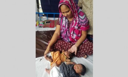 প্রথম সন্তান জন্মের ৩৯ দিন পর জমজ শিশুর জন্ম 