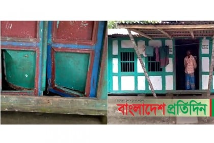 গভীর রাতে দরজা ভেঙে বাবা-মেয়েকে নির্যাতন করে থানায় নেওয়ার অভিযোগ!