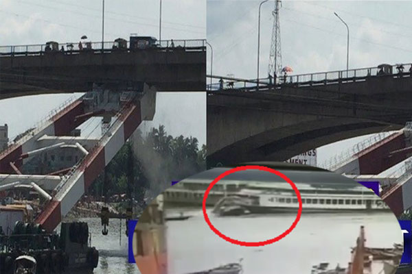 ‘নদীতে পানি বেশি, সেতুতে আটকে আছে উদ্ধারকারী জাহাজ প্রত্যয়’ (ভিডিও)
