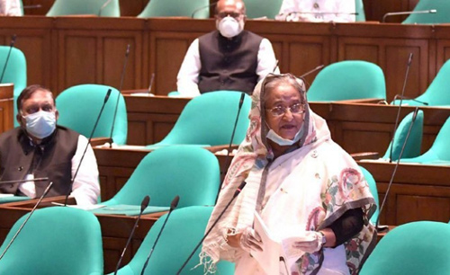 বাজেটে বরাদ্দ প্রস্তাব উত্থাপন করলেন প্রধানমন্ত্রী