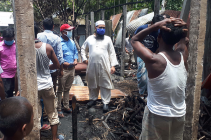 উলিপুরে ৫ পরিবারের ঘরসহ মালামাল পুড়ে ছাই