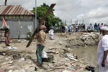 সখিপুরে ভাঙন আতঙ্ক