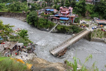 নেপালে ভয়াবহ বন্যা ও ভূমিধস, ৪০ জনের মৃত্যু