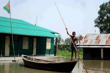বগুড়ায় ফের বিপৎসীমার ওপরে যমুনার পানি