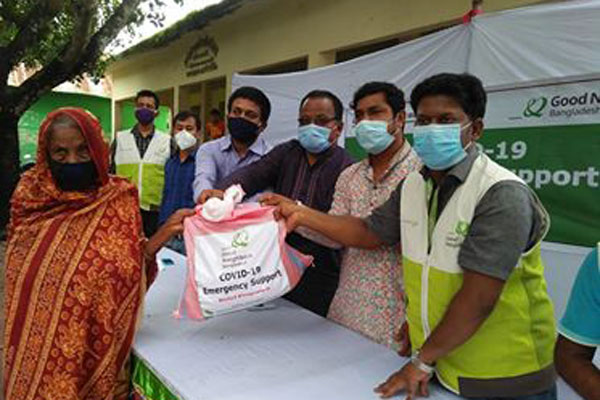 নীলফামারীতে ৩০৮ পরিবারে খাদ্যসামগ্রী বিতরণ  