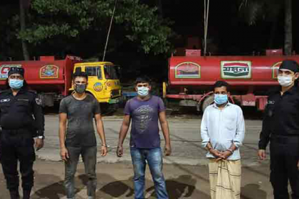 চট্টগ্রামে ২০ হাজার লিটার ফার্নেস অয়েলসহ র‌্যাবের হাতে আটক ৩