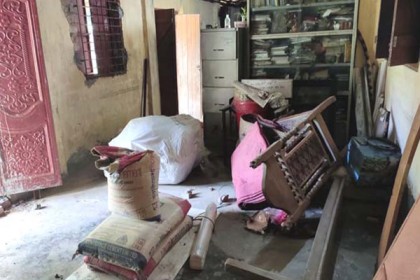 অর্ধশত বছরের পুরনো সঙ্গীত ভবন ভাঙচুর