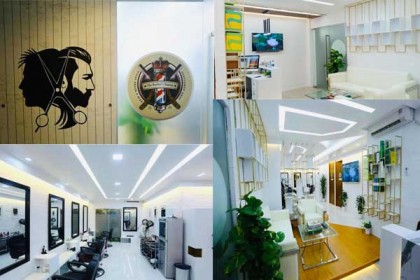 করোনাকালে সেলুন ''দ্যা বারবার্স স্টেশন''