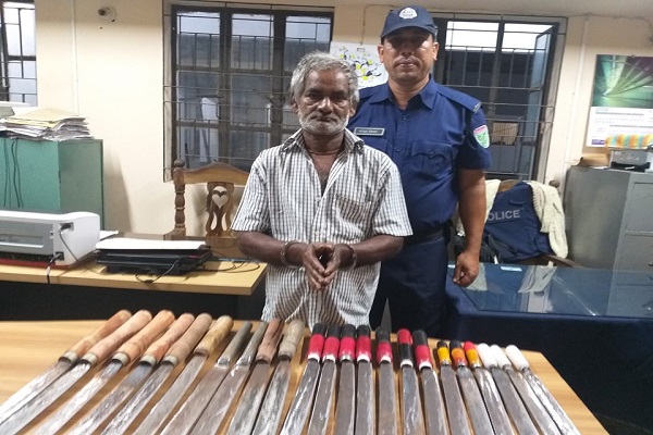 ছাতকে কারা তৈরি করালো এতগুলো রামদা?