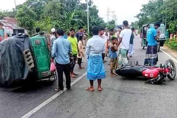 কিশোরগঞ্জে অটোরিকশা উল্টে নিহত ১

