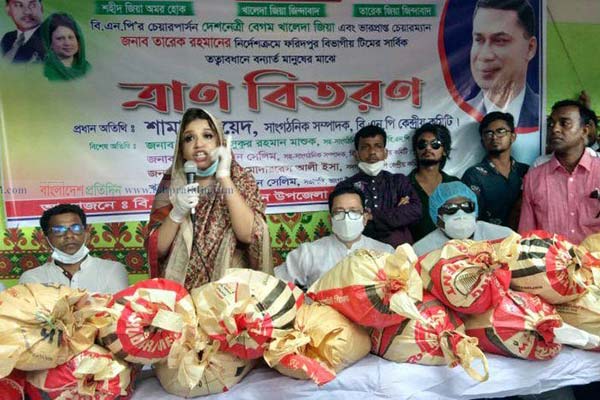 'বন্যা-করোনায় সরকারের বরাদ্দের ত্রাণ ক্ষতিগ্রস্তদের কাছে পৌঁছে না'
