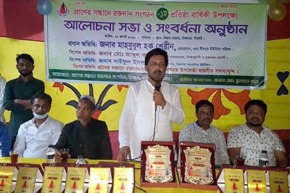 বিশ্বনাথে ‘প্রাণের সন্ধানে রক্তদান’র প্রতিষ্ঠাবার্ষিকী উদযাপন