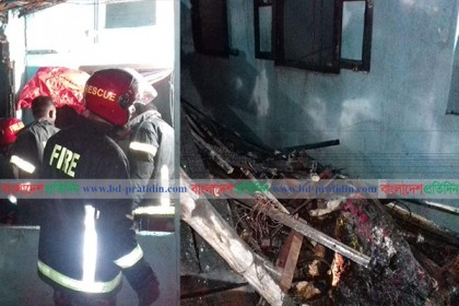 সিলেটে সিগারেটের আগুনে পুড়ল বাসা
