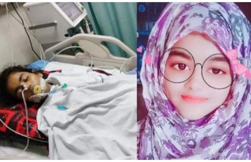 ফতুল্লায় ভুল চিকিৎসায় স্কুলছাত্রীর মৃত্যুতে সড়ক অবরোধ 