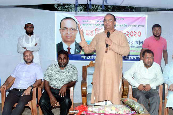 বিশ্বনাথে গ্রামবাসীর সাথে এমপি মোকাব্বিরের মতবিনিময়