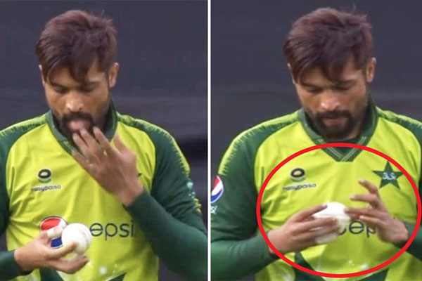 বলে লালা ব্যবহার করে নিয়ম লঙ্ঘন করলেন আমির