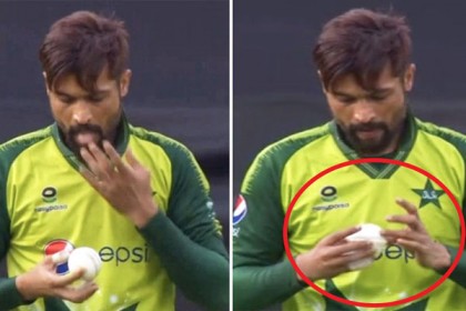 বলে লালা ব্যবহার করে নিয়ম লঙ্ঘন করলেন আমির