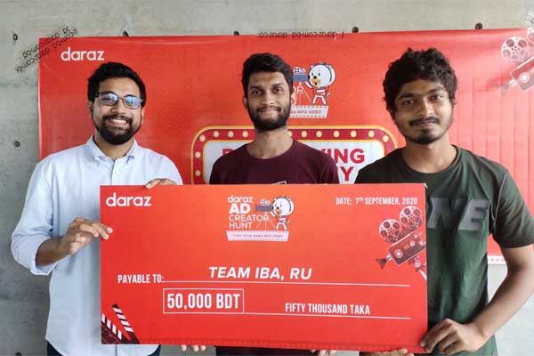 দারাজ 'অ্যাড ক্রিয়েটর হান্টে' বিজয়ীরা পেল লাখ টাকা 

