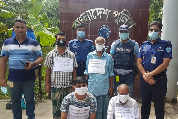 নোয়াখালীতে সাজাপ্রাপ্ত ৪ আসামি আটক