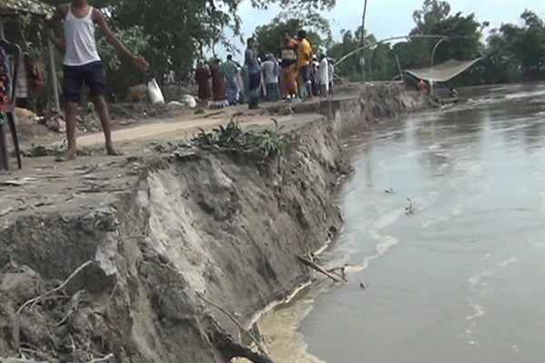 কুড়িগ্রামে নদ-নদীতে ভাঙনে দুর্ভোগ 

