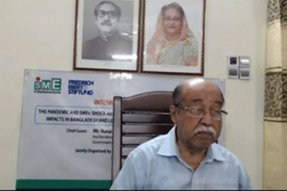 এসএমই খাতে কর্মসংস্থান ও উদ্যোক্তাদের টিকিয়ে রাখতে সম্মিলিতভাবে কাজ করার আহ্বান শিল্পমন্ত্রীর