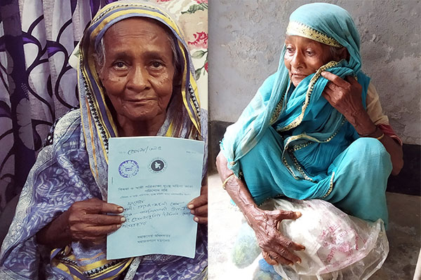 বাংলাদেশ প্রতিদিনের খবরে ভাতা পেলেন ভিক্ষুক ফাতেমা